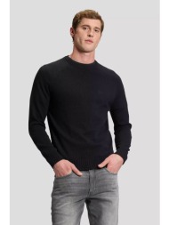 lee® ανδρικό πουλόβερ με κεντημένο λογότυπο regular fit - 112386279 μαύρο