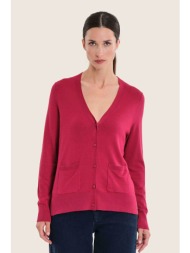 gerry weber γυναικεία ζακέτα με στρας λεπτομέρεια - n76001696038 βυσσινί