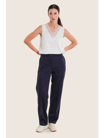 gerry weber γυναικείο παντελόνι μονόχρωμο straight fit 