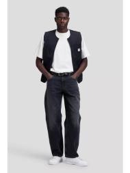 lee® ανδρικό τζιν παντελόνι πεντάτσεπο loose straight fit `workwear henry` - 112386578 μαύρο