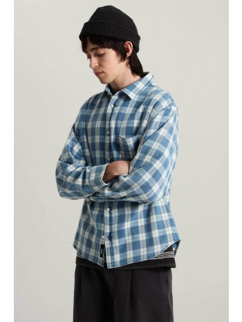 vans ανδρικό πουκάμισο καρό με τσέπη relaxed fit `lawson` 