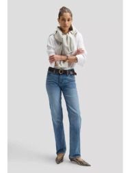 lee® γυναικείο τζιν παντελόνι πεντάτσεπο regular straight fit `london` - 112378907 denim blue
