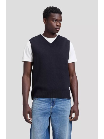 lee® ανδρική πλεκτή αμάνικη μπλούζα με v relaxed fit