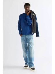 wrangler® ανδρικό τζιν παντελόνι πεντάτσεπο loose straight fit - 112386897 denim blue ανοιχτό