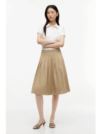 tommy hilfiger γυναικεία midi φούστα με πιέτες - ww0ww50140