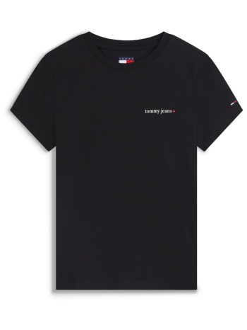 tommy jeans γυναικείο t-shirt με logo print slim fit 