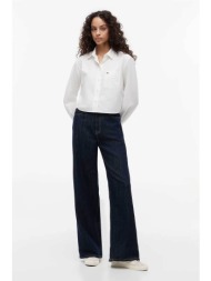 tommy jeans γυναικείο τζιν παντελόνι wide leg - dw0dw23093 denim blue σκούρο