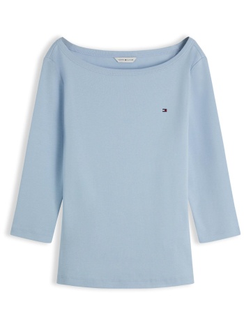 tommy hilfiger γυναικεία μπλούζα με boat λαιμόκοψη και 3/4