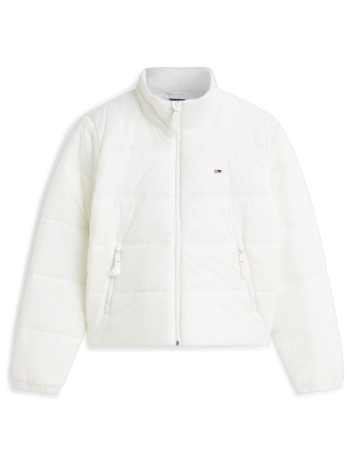 tommy jeans γυναικείο μπουφάν καπιτονέ με ψηλό λαιμό και
