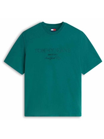 tommy jeans ανδρικό t-shirt με ανάγλυφο ton-sur-ton