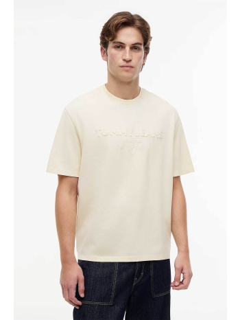 tommy jeans ανδρικό t-shirt με ανάγλυφο ton-sur-ton