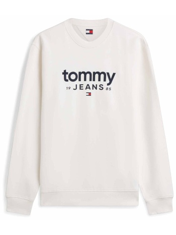 tommy jeans ανδρική μπλούζα φούτερ με logo print regular