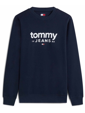 tommy jeans ανδρική μπλούζα φούτερ με logo print regular