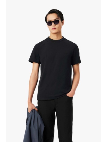 lacoste ανδρικό t-shirt πικέ με ton-sur-ton λογότυπο
