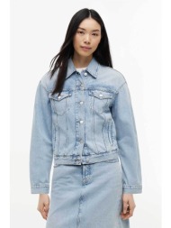 tommy jeans γυναικείο denim jacket relaxed fit - dw0dw23471 denim blue ανοιχτό