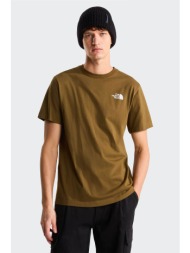 the north face ανδρικό t-shirt regular fit `north faces graphic` - nf0a8guw2ek1 καφέ tawny