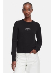 guess γυναικείο πουλόβερ με κεντημένο λογότυπο regular fit - w6yr40z1074 μαύρο