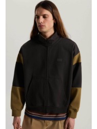 vans ανδρική ζακέτα φούτερ relaxed fit `retro sport mock ` - vn000u97emv1 μαύρο