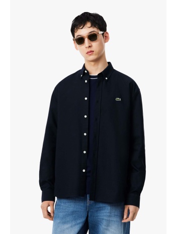 lacoste ανδρικό πουκάμισο oxford button down με κεντημένο