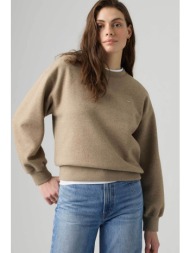 levi`s® γυναικεία μπλούζα φούτερ με λογότυπο relaxed fit `everyday` - 0082j0007 taupe