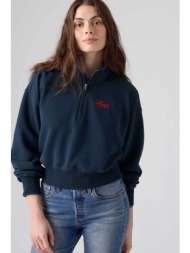 levi`s® γυναικεία μπλούζα φούτερ με 1/2 φερμουάρ και λογότυπο relaxed fit `graphic vintage `80s` - 0