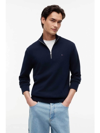 tommy jeans ανδρική πλεκτή μπλούζα με 1/2 φερμουάρ και
