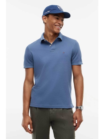 tommy hilfiger ανδρική μπλούζα πόλο πικέ με κεντημένο