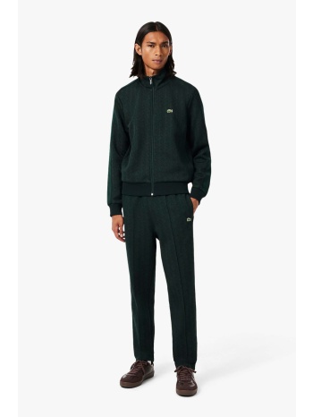 lacoste ανδρικό παντελόνι φόρμας jacquard με all-over