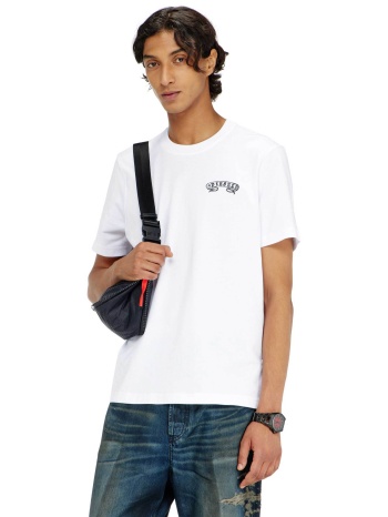 diesel ανδρικό t-shirt με print regular fit 