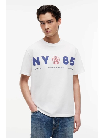tommy jeans ανδρικό t-shirt με graphic print relaxed fit 