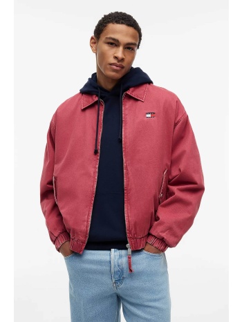 tommy jeans ανδρικό jacket με λογότυπο relaxed fit 