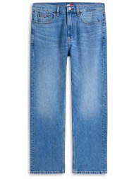 tommy jeans ανδρικό τζιν παντελόνι πεντάτσεπο regular straight fit - dm0dm23402 denim blue