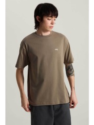 vans ανδρικό t-shirt loose fit `left chest ii` - vn0010ff9jc1 λαδί