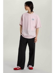 vans ανδρικό παντελόνι φόρμας straight fit - vn000xepblk1 μαύρο