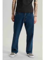 vans ανδρικό τζιν παντελόνι πεντάτσεπο straight fit `check-5` - vn0010dtahu1 denim blue