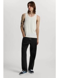 vans γυναικείο τζιν παντελόνι straight fit `check 5 mid` - vn0010dtemq1 μαύρο