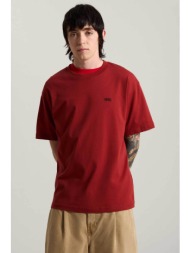vans ανδρικό t-shirt loose fit `left chest ii` - vn0010ffh891 μπορντό