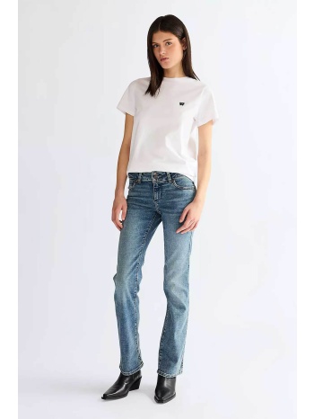 wrangler® γυναικείο τζιν παντελόνι πεντάτσεπο slim bootcut