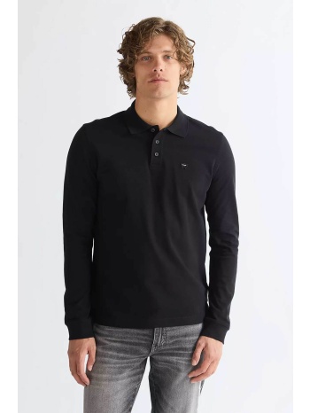 wrangler® ανδρική μπλούζα πόλο με λογότυπο regular fit 
