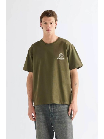 wrangler® ανδρικό t-shirt με print boxy oversized fit