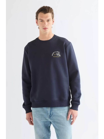 wrangler® ανδρική μπλούζα φούτερ με λογότυπο regular fit