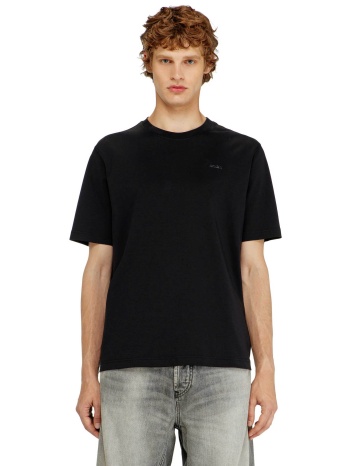 diesel ανδρικό t-shirt με λογότυπο regular fit 