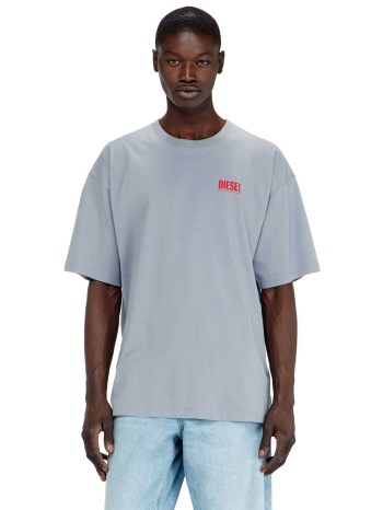diesel ανδρικό t-shirt με λογότυπο relaxed fit 