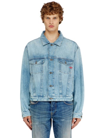 diesel ανδρικό denim jacket με κεντημένο monogram regular