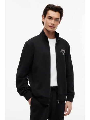 tommy hilfiger ανδρική ζακέτα φούτερ με ψηλό λαιμό και