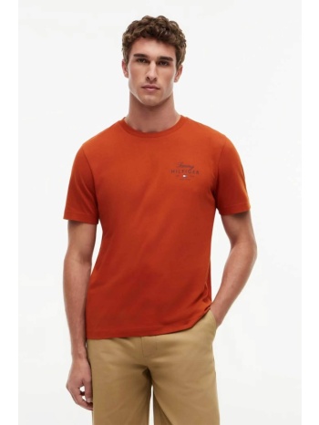 tommy hilfiger ανδρικό t-shirt με λογότυπο regular fit 