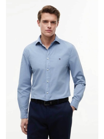 tommy hilfiger ανδρικό πουκάμισο με κεντημένο λογότυπο