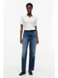 tommy hilfiger γυναικείο τζιν παντελόνι tapered leg - ww0ww49960 denim blue