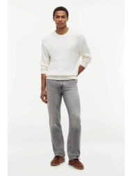 tommy hilfiger ανδρικό τζιν παντελόνι πεντάτσεπο regular straight fit - mw0mw43173 γκρι