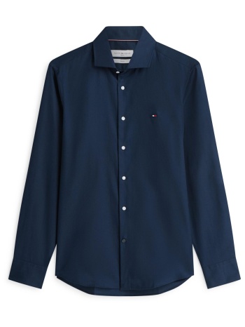 tommy hilfiger ανδρικό πουκάμισο με κεντημένο λογότυπο slim